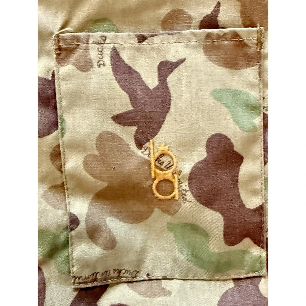 Bob Allen Vest Mens L Camo Quilted Reversible Ducks Unlimited Insulated USA EUC!